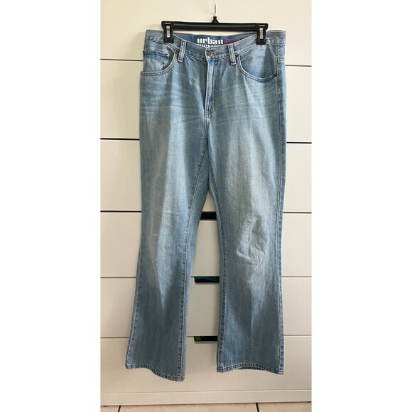 Urban Pipeline Relaxed Bootcut 30x32 Blue Jeans Light Wash Unisex Vintage Denim - Picture 1 of 10